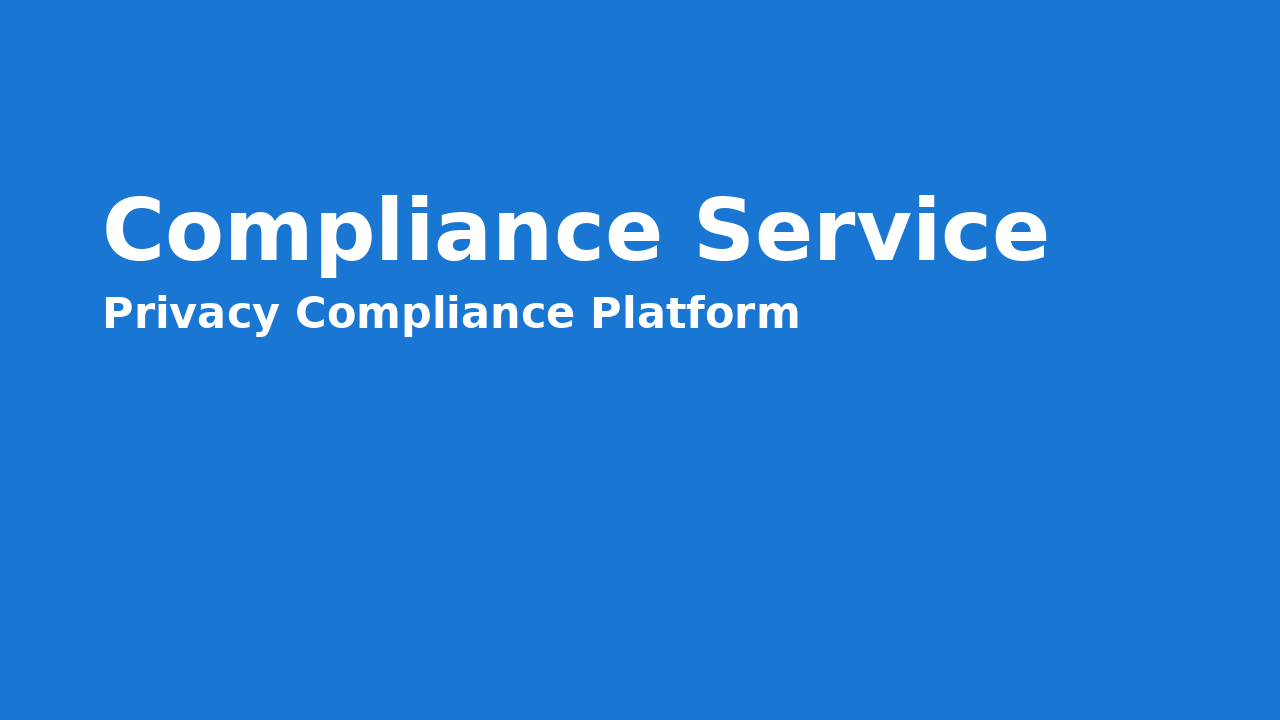 Privacy compliance dashboard showing operational metrics and workflows
